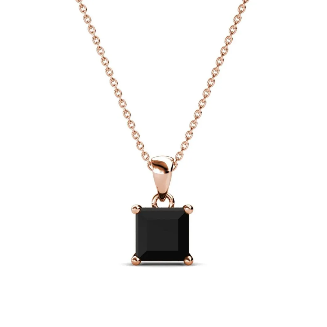 MYC-Paris Collier Et Pendentif<Collier Simple Square Or Rose et Noir