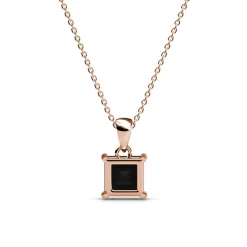 MYC-Paris Collier Et Pendentif<Collier Simple Square Or Rose et Noir