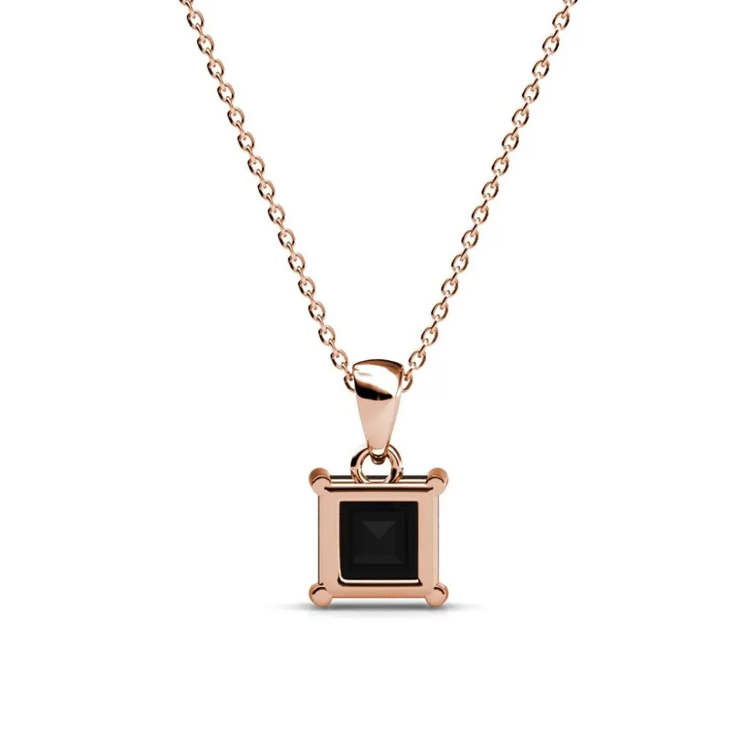 MYC-Paris Collier Et Pendentif<Collier Simple Square Or Rose et Noir