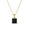 MYC-Paris Collier Et Pendentif<Collier Simple Square Or et Noir