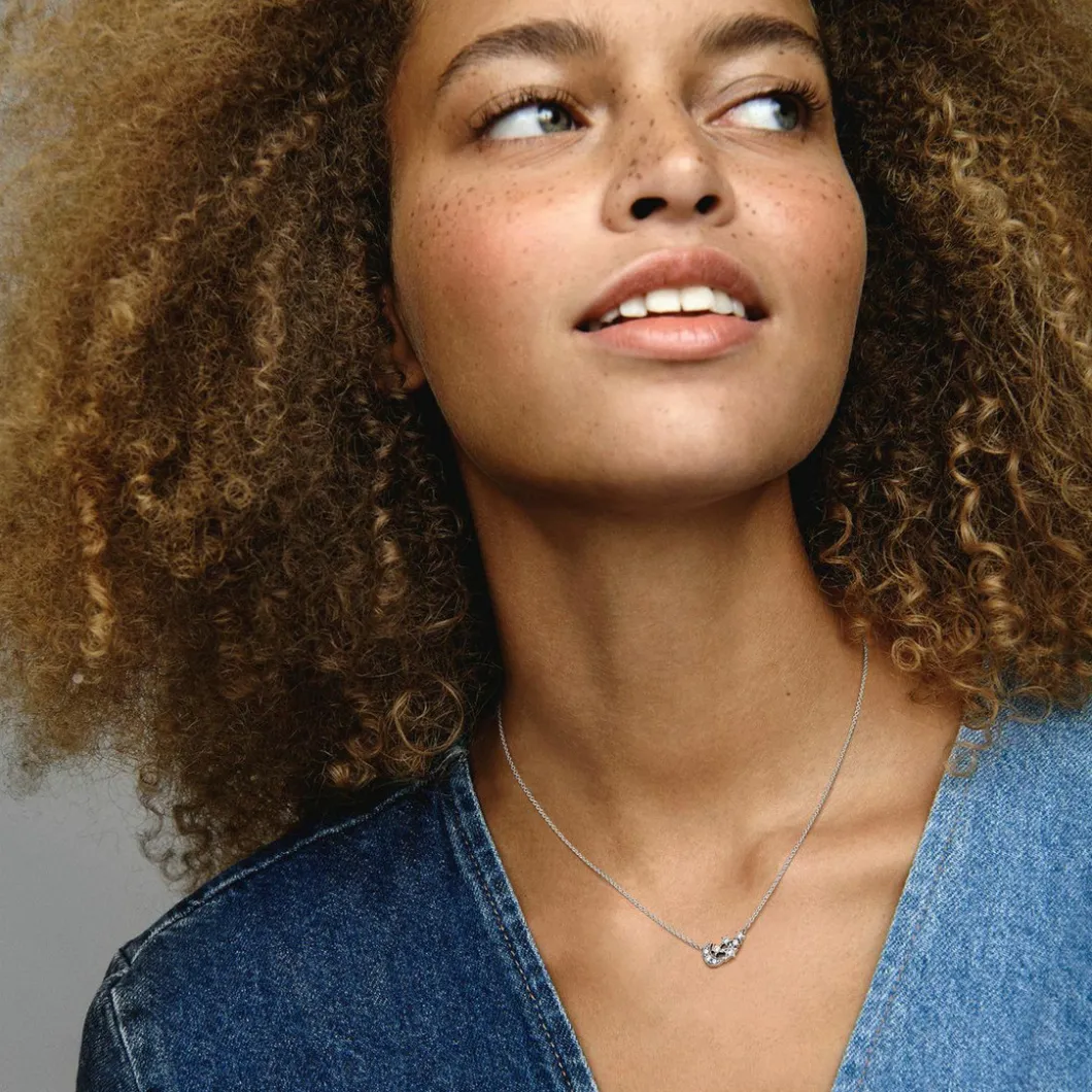 Pandora Collier Et Pendentif<Collier Étoile et Lune Scintillantes en Argent 925/1000 - Moments