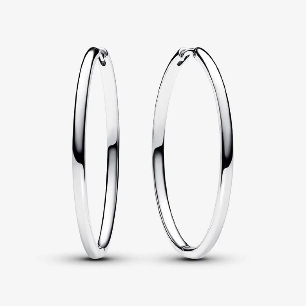 Pandora Boucles D'Oreilles<Créoles à Charms Moments 40mm