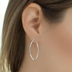 So Charm Bijoux Boucles D'Oreilles<Créoles So Charm - B2787- - Boucles D'Oreilles ées Argent