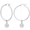 So Charm Bijoux Boucles D'Oreilles<Créoles So Charm - BD2261-ARGENT-DIAMANT - Boucles D'Oreilles Argentées