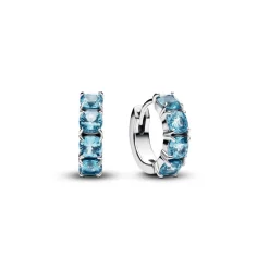Pandora Boucles D'Oreilles<Créoles Bleu Clair 293851C01