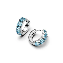 Pandora Boucles D'Oreilles<Créoles Bleu Clair 293851C01