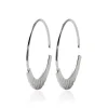 Maison de la Bijouterie Boucles D'Oreilles<Créoles femme argent rhodié 27 mm - W6Y0300