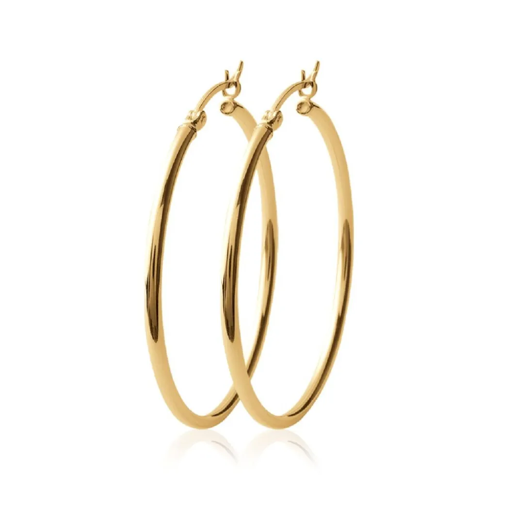 Maison de la Bijouterie Boucles D'Oreilles<Créoles Sensimio YUU50 Plaqué or