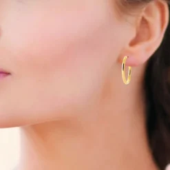 Maison de la Bijouterie Boucles D'Oreilles<Créoles Sensimio Y0Y33VZ30 Plaqué or