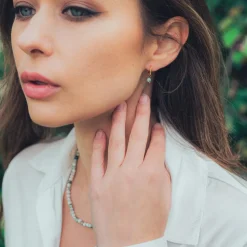 Sloya Boucles D'Oreilles<Créoles Serena Agate Arbre