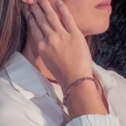 Sloya Boucles D'Oreilles<Créoles Serena Améthyste Violet