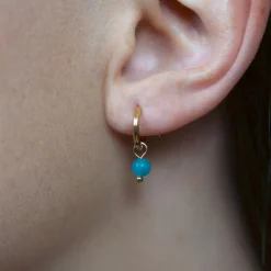 Sloya Boucles D'Oreilles<Créoles Serena Apatite Bleu