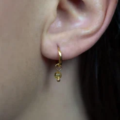 Sloya Boucles D'Oreilles<Créoles Serena Citrine