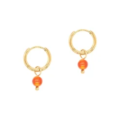 Sloya Boucles D'Oreilles<Créoles Serena Cornaline Rouge