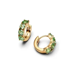 Pandora Boucles D'Oreilles<Créoles Vertes 263851C01
