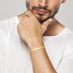 Maison de la Bijouterie Bracelet<Gourmette homme plaqué or 6 mm - 633006Y0