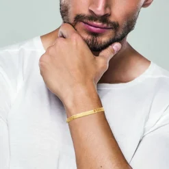 Maison de la Bijouterie Bracelet<Gourmette homme plaqué or 6 mm - 60Y006Y0