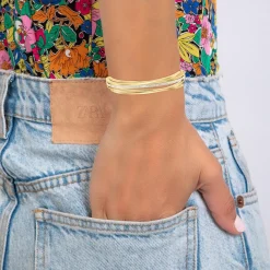 So Charm Bijoux Bracelets<Jonc Femme So Charm - B2923-DORE - Bracelet Mode Doré