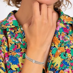 So Charm Bijoux Bracelets<Jonc Femme So Charm - BD2922-ARGENT-DIAMANT - Bracelet Mode Argenté