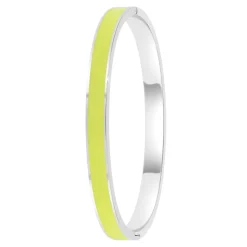 So Charm Bijoux Bracelets<Jonc Femme So Charm - B4339-ARGENT-JAUNE - Bracelet Email Argenté