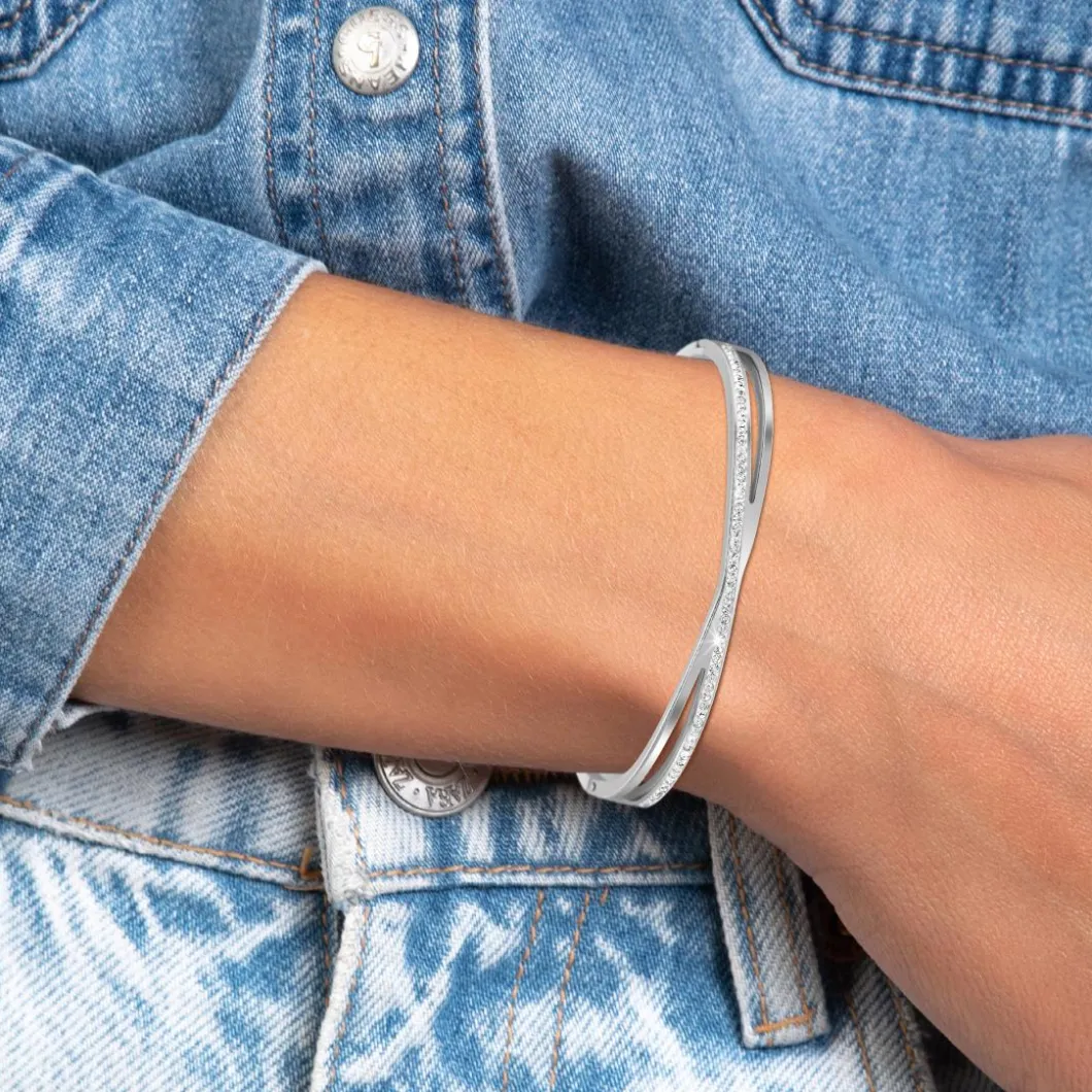 So Charm Bijoux Bracelets<Jonc Femme So Charm - B4063- - Bracelet Mode é Argent