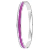 So Charm Bijoux Bracelets<Jonc Femme So Charm - B4338-ARGENT-VIOLET - Bracelet Email Argenté