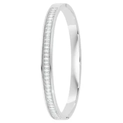 So Charm Bijoux Bracelets<Jonc Femme So Charm - B4337-ARGENT-BLANC - Bracelet Mode Argenté