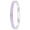 So Charm Bijoux Bracelets<Jonc Femme So Charm - B4338-ARGENT-ROSE - Bracelet Email Argenté