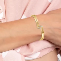 So Charm Bijoux Bracelets<Jonc Femme So Charm - B4122-DORE - Bracelet Mode Doré