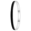 So Charm Bijoux Bracelets<Jonc Femme So Charm - B4339-ARGENT-NOIR - Bracelet Email Argenté