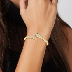 So Charm Bijoux Bracelets<Jonc Femme So Charm - B1886-DORE - Bracelet Serpent Doré