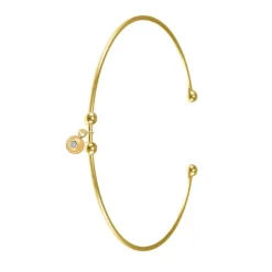 So Charm Bijoux Bracelets<Jonc Femme So Charm - BD1143-DORE-DIAMANT - Bracelet Mode Doré