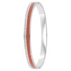 So Charm Bijoux Bracelets<Jonc Femme So Charm - B4338-ARGENT-ORANGE - Bracelet Email Argenté