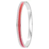 So Charm Bijoux Bracelets<Jonc Femme So Charm - B4338-ARGENT-ROUGE - Bracelet Email Argenté