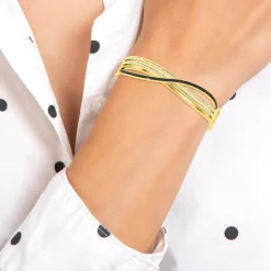 So Charm Bijoux Bracelets<Jonc Femme So Charm - B2875-DORE - Bracelet Mode Doré