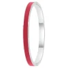 So Charm Bijoux Bracelets<Jonc Femme So Charm - B4339-ARGENT-ROUGE - Bracelet Email Argenté