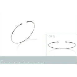 Maison de la Bijouterie Bracelets<Jonc femme Sensimio WYZ3YU56 Argent