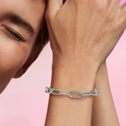 Pandora Charms<Link Ouvrable Rectangulaire ME Argent