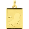 Stella Bijoux Médaille|Naissance Et Baptême<Médaille zodiaque lion or 750/1000 jaune (18K)
