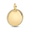 Pandora Collier Et Pendentif<Médaillon Rond Gravable Doré