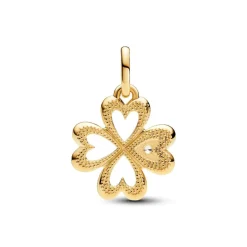 Pandora Charms<Médaillon Trèfle à Quatre Feuilles Cordiformes ME