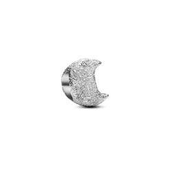 Pandora Charms<Mini Charm Lune Texturé