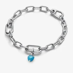 Pandora Charms<Mini Dangle Cœur Turquoise 793827C01