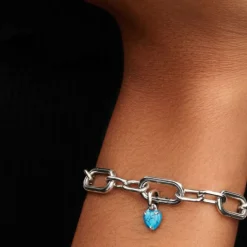 Pandora Charms<Mini Dangle Cœur Turquoise 793827C01