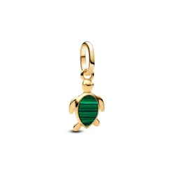Pandora Charms<Mini Dangle Tortue Verte 763823C01