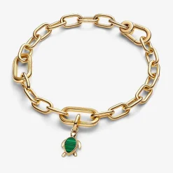 Pandora Charms<Mini Dangle Tortue Verte 763823C01