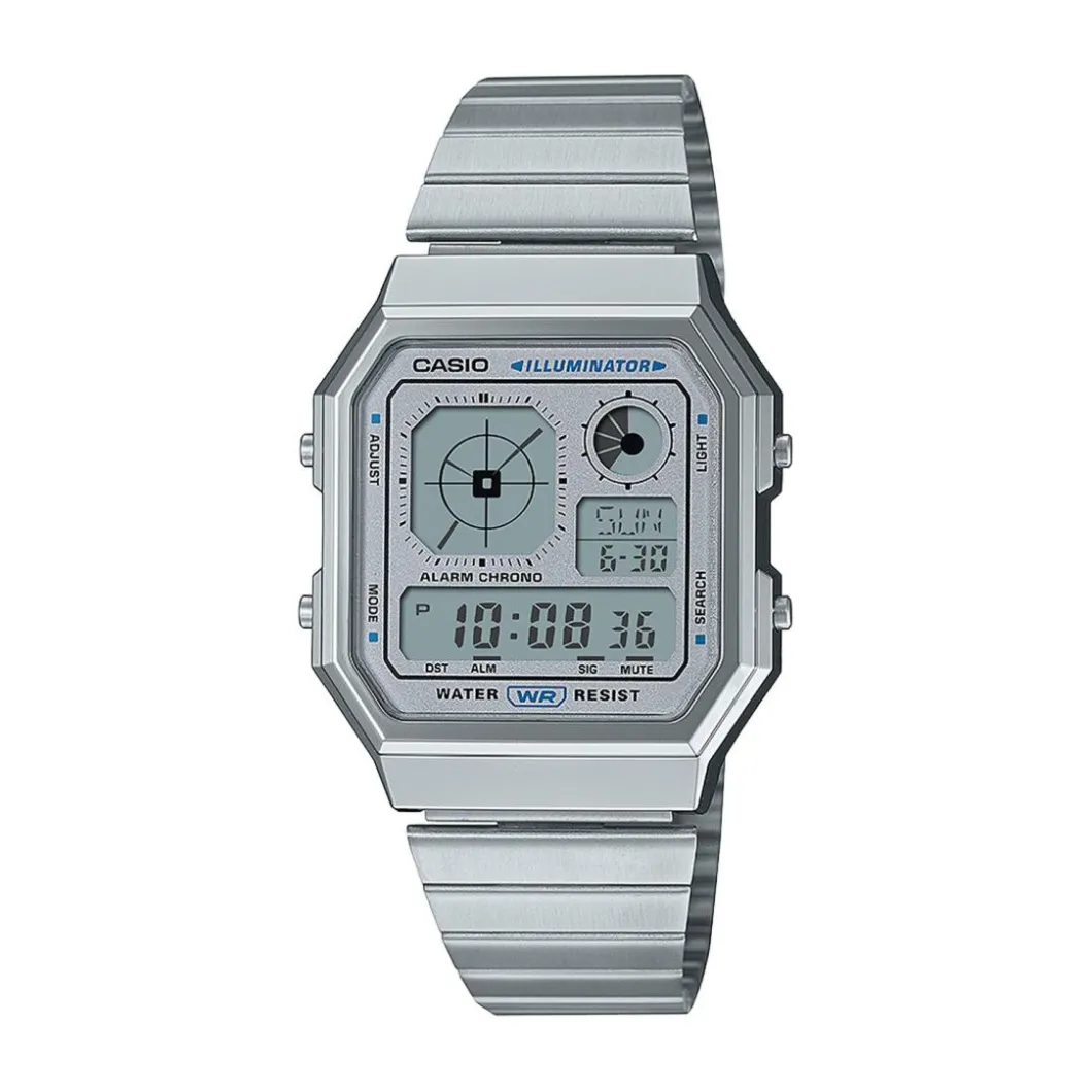 Casio Montre Acier<Montre Vintage Collection - A130WE-7AEF Bracelet Acier