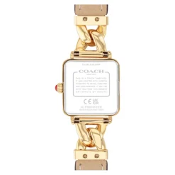 Coach Montre Cuir<Montre 14504358 - Montre Cuir Rouge Femme