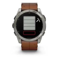 Garmin Montre Connectée|Montre Cuir<Montre Connectée - 010-02905-40 Fēnix 8 Amoled - 51Mm - Sapphire, Titane, Carbon Gray Dlc Avec Bracelet Cuir Marron + Bracelet Silicone Noir