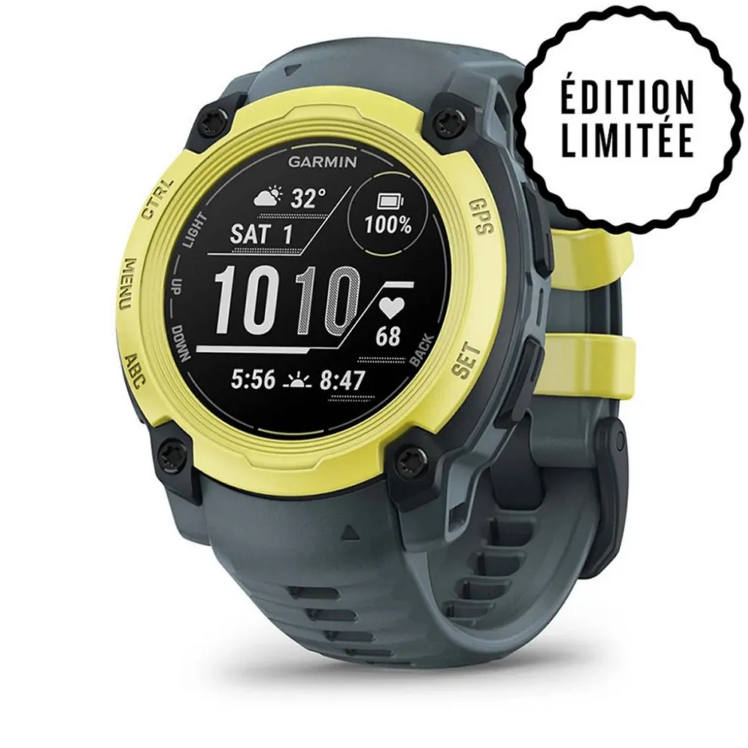 Garmin Montre Connectée|Montre Connectée<Montre Connectée - 010-02932-01 Instinct E – 40 mm, Citron vert avec bracelet bleu crépuscule